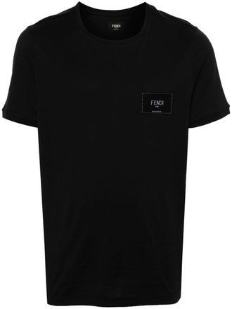 Fendi T-shirt con applicazione - Nero