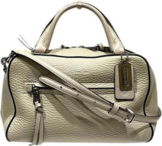 Coach Pre-owned Handbags, female, Beige, Size: ONE SIZE Pre-owned Leather Shoulder Bag