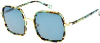 Ines De La Fressange Katherine Zonnebril - Dames - Zonnebrillen - Blauw - ONE Size - Accessoires