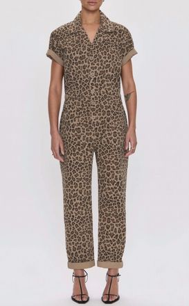 Pistola Denim Grover Cotton Jumpsuit In Feline