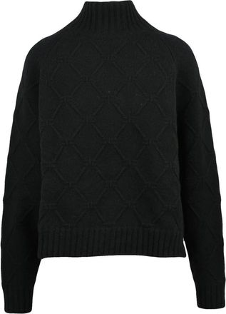 Elisabetta Franchi Maglione Intrecciato - Dames - Coltruien - Zwart - L - Wol - Truien & Vesten