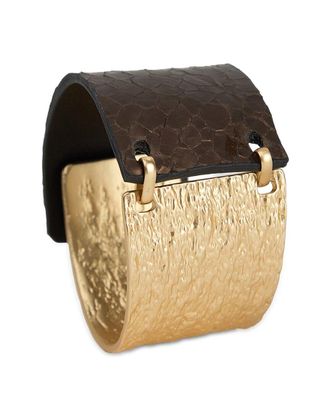 Saachi Textured Leather Bracelet