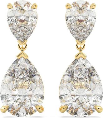 Tilla 14kt yellow gold pear dangling earrings - Oro