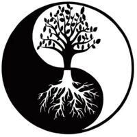OEM Decoraci&oacute;n De Pared De Metal - &Aacute;rbol De La Vida - Decoraci&oacute;n De Pared De Metal Yin Yang 3030 Cm Negro-crezuo