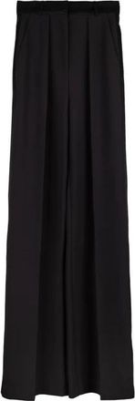 Elisabetta Franchi Wide Broeken - Dames - Wijde Broeken - Zwart - XS - Polyester - Broeken