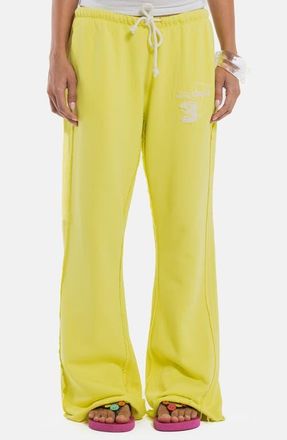 Jaded London Cleo Bootcut Joggers in Yellow at Nordstrom, Size X-Small
