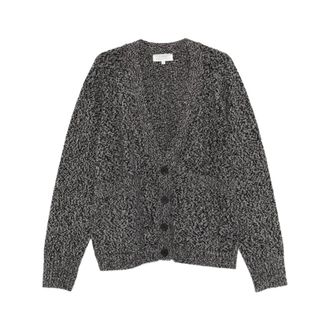 STUDIO NICHOLSON Cardigans, male, Gray, M, V-neck Cardigan