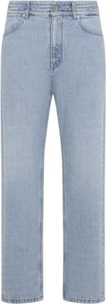Jil Sander Blue Straight Mid Rise Jean