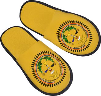 Generic Slippers Sea Dog Of Navajo Nation Breathable Cotton Slippers Portable Anti-Slide Slipper For Winter Ladies Indoor M