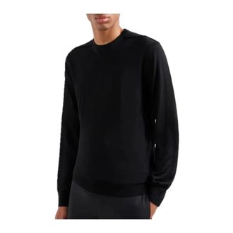 A|X Armani Exchange Punto Knitwear - male - Armani Exchange - Sweatshirts - Black - 2XL - Sweatshirts & Hoodies