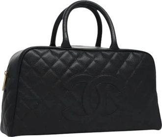 Chanel Pre-owned Vintage Handtas - Dames - Vintage Handtas - Zwart - ONE Size - Leer - Vintage