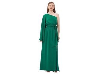 Trina Turk Amida Dress Womens Clothing Emerald : 0, Silk