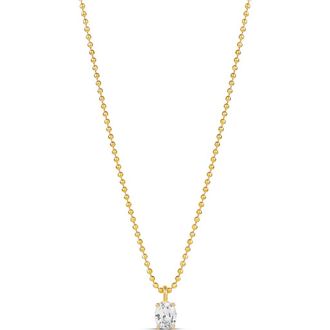 SHYMI Cubic Zirconia Pendant Necklace in Gold at Nordstrom, Size 16