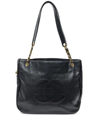 Chanel 1994-1996 CC-logo tote bag - Black