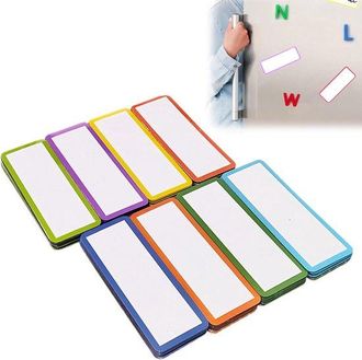 OEM Tiras Magn&eacute;ticas Para Escribir, 50 Unidades, Imanes Para Pizarra Blanca, 8 Colores Para Pizarras Blancas, Color Aleatorio, 10 X 5 Cm