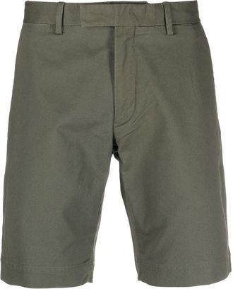 Polo Ralph Lauren off-centre fastening chino shorts - men - Elastane/Cotton - 31 - Green