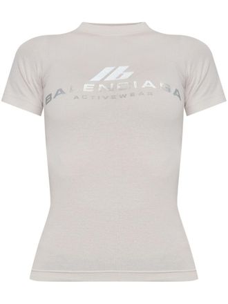 Balenciaga Close-Fitting Activewear T-Shirt