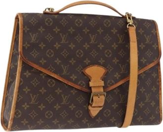 Louis Vuitton Pre-owned Vintage Handbag - Dames - Vintage Handtas - Bruin - ONE Size - Leer - Vintage