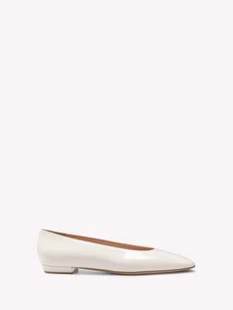 Gianvito Rossi Amelia Flat in White Nappa at Nordstrom, Size 37.5