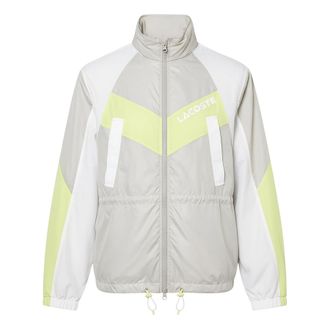 Lacoste Dames Kleurblok Oversized Hooded Jacket (Grijs)