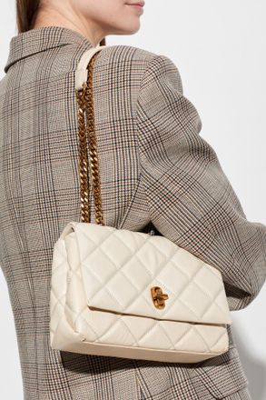 Marc Jacobs Leather Shoulder Bag With Logo, Womens, Cream