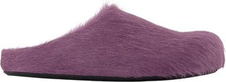 Marni Slippers - Dames - Pantoffels - Paars - 36 EU - Leer - Schoenen