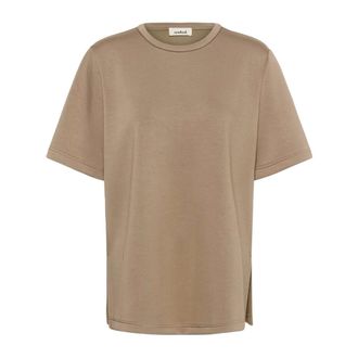 Soaked In Luxury Camiseta Columbine Cuello Redondo - Tops - Mujer - Beige - XL