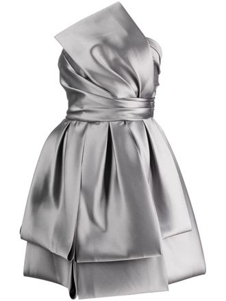 Alberta Ferretti Off-shoulder mini-jurk - Grijs