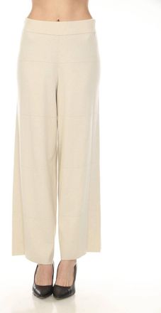 Joseph Ribkoff Sweater Knit Pull-On Culotte Pants In Birch Melange