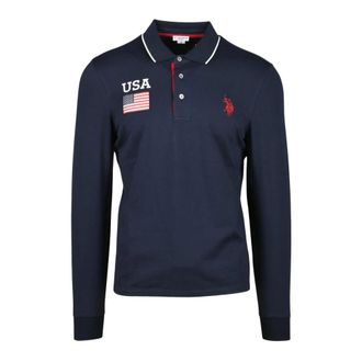 U.S.Polo Association U.s. Polo Assn. - Polo shirt - Heren - Tops - Blauw - Maat: M Katoen