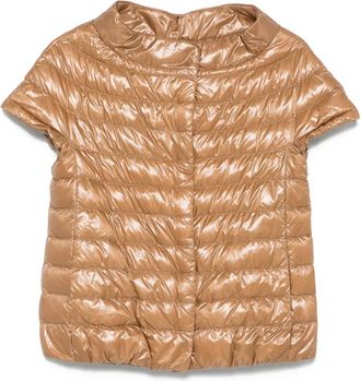 Herno Giacca trapuntata a maniche corte - Marrone