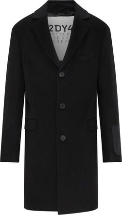 Drykorn Wollen Jas - Heren - Mantel - Zwart - 2XL - Wol - Jassen