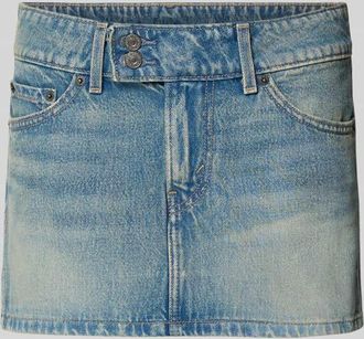 Levi's Jeansrock im Used-Look mit Eingrifftaschen in Hellblau, Gr&ouml;&szlig;e 25