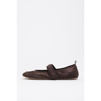 Bimba & Lola Velcro Ballerina Sneaker in Chocolate at Nordstrom, Size 41