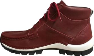 Wolky Boost Veterlaars - Dames - Veterlaarzen - Rood - 37 EU - Wol - Schoenen