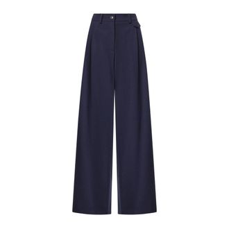 ottod'Ame Wijde broek - Dames - Broeken - Blauw - Maat: XS
