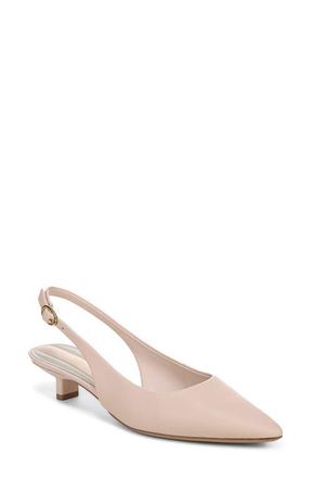 Franco Sarto Pura Slingback Pointed Toe Kitten Heel Pump in Soft Blush at Nordstrom, Size 6.5