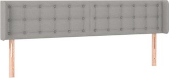 vidaXL Cabecero Con Led De Tela Gris Claro 183x16x78/88 Cm Vidaxl