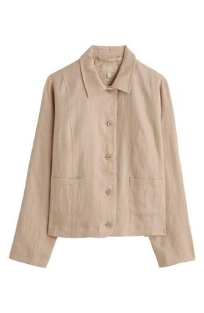 Seasalt Cornwall Arame Linen Jacket in Whelk at Nordstrom, Size 18 Us