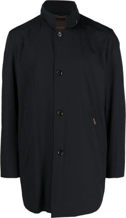 Moorer stand-up collar raincoat - men - Polyamide/Polyurethane/Acetate/Polyester/Polyamide - 60 - Black