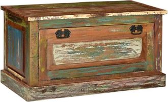 vidaXL Panca Scarpiera in Legno Massello di Recupero - Vidaxl