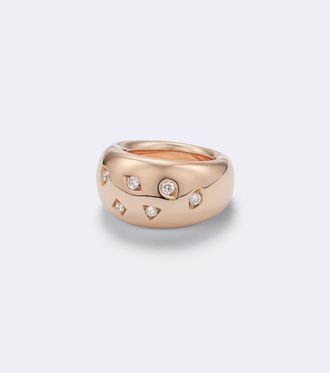 POMELLATO Iconica 18kt rose gold ring with diamonds