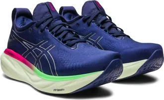Asics Womens Gel-Nimbus 25 Shoes In Indigo Blue/pure Silver