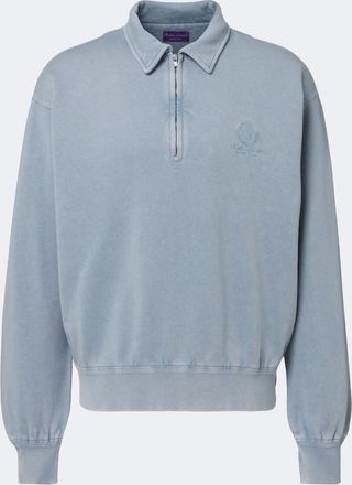 Ralph Lauren Purple Label Cotton and cashmere fleece polo sweatshirt