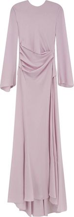 Alexander McQueen Long dress with draping