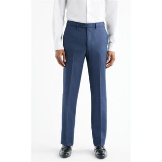 Emporio Armani Textured Trousers in Deep Blue at Nordstrom, Size 37 Us