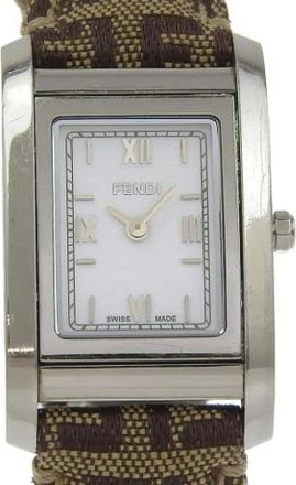 Fendi Pre-owned Watches, female, White, Size: ONE SIZE Pre-owned Stainless Steel Watch