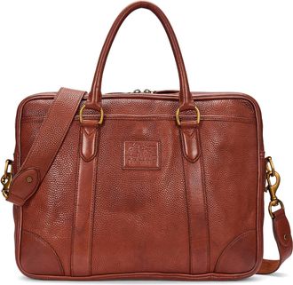 Polo Ralph Lauren Mens Heritage leather messenger bag