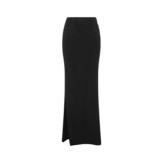 Jacquemus Rokken, Dames, Zwart, S, Zwarte Rok, Viscose-Polyamide Mix
