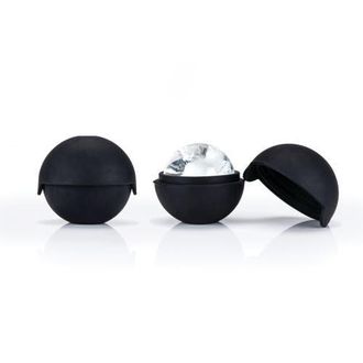 Viski Glacier Rocks Ice Sphere Molds Set of 4 in Black at Nordstrom